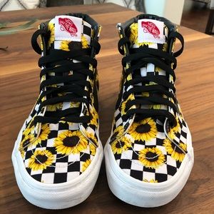 Vans- custom sunflower